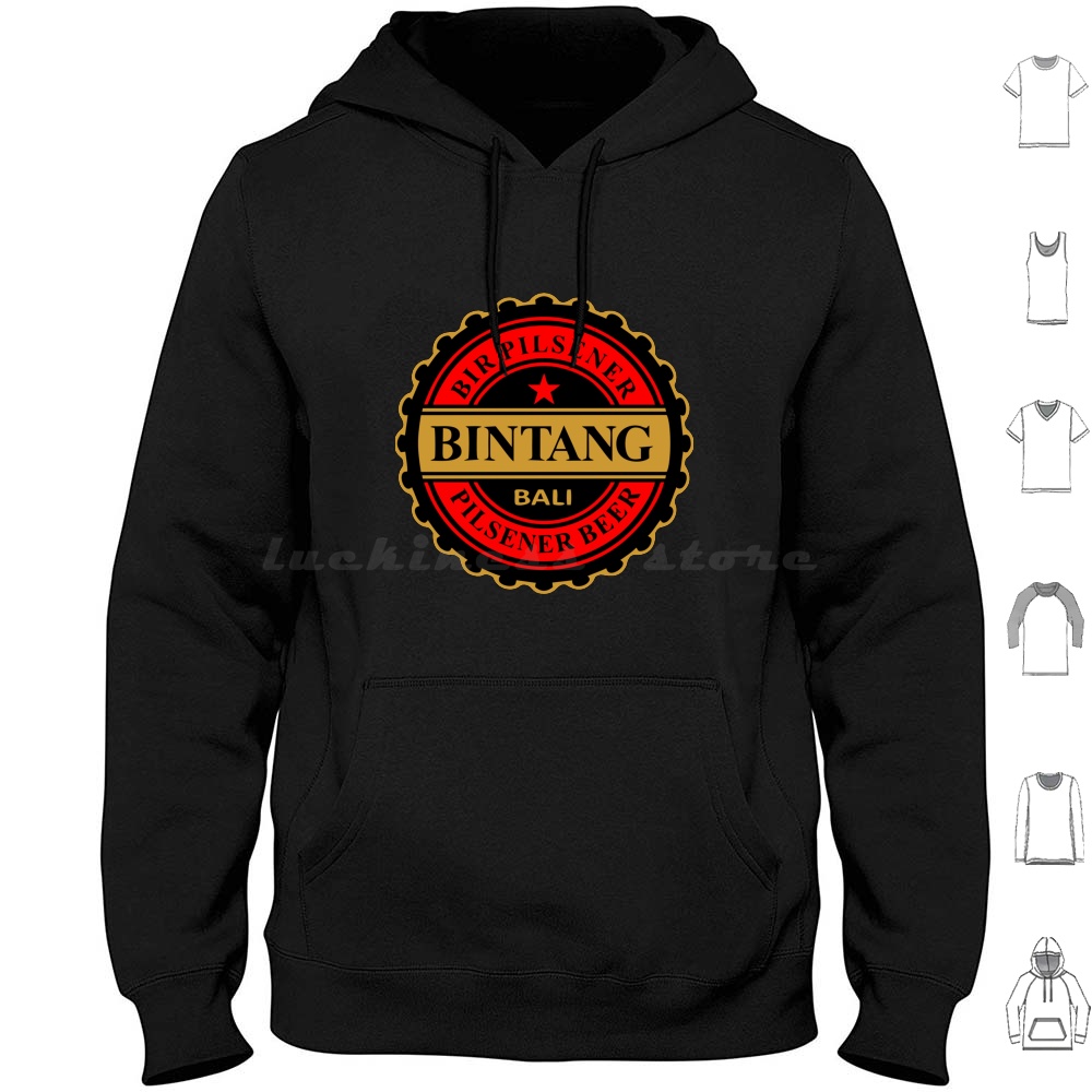 Wine Beer Best - Bintang Pilsener Beer Hoodie Cotton Long