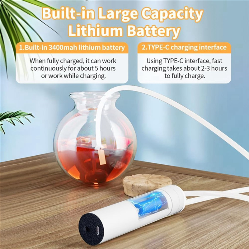 Wine Beer And Mead - USB Electric Auto-Siphon Self Priming Pump