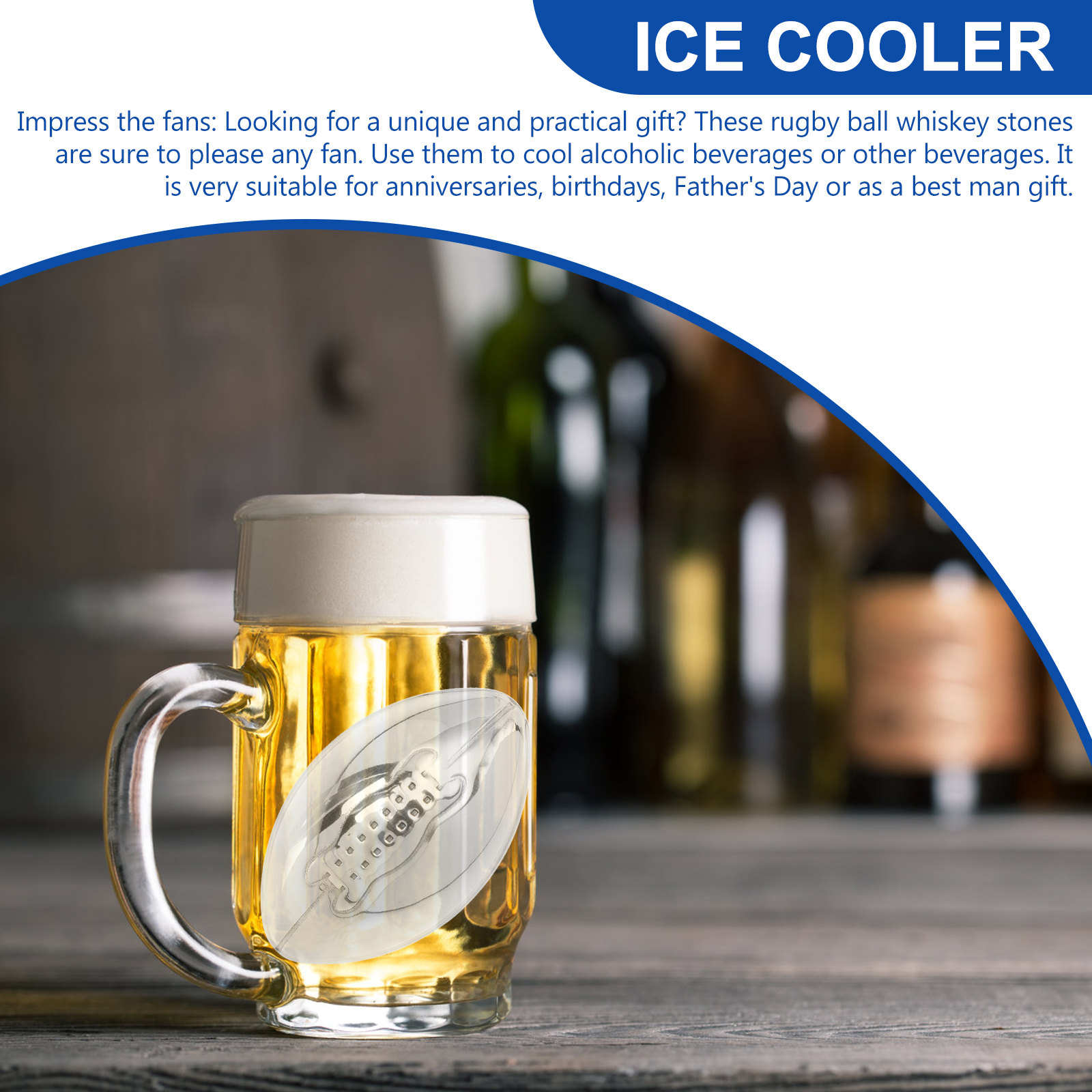 Stainless Steel Ice Cube Set R - Wine Whiskey Beer recension och pris