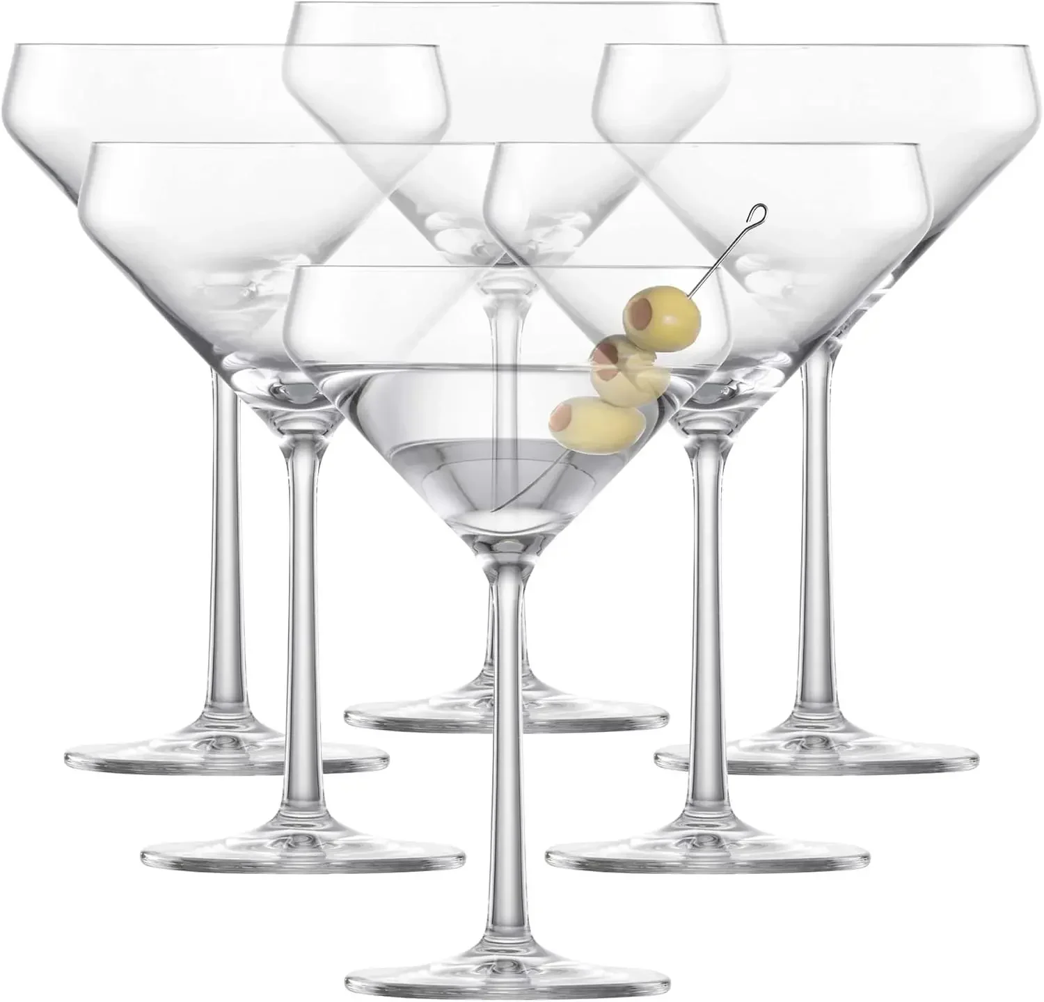 Pure Martini Glass (Set of 6), - Wine Glass Set Crystal recension och pris