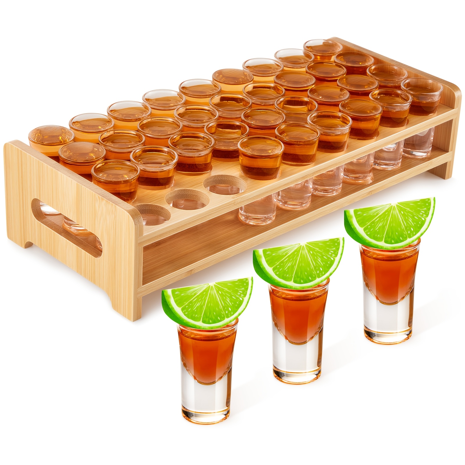 Set Of 36 Shot Glasses Holder  - Wine Whiskey Beer recension och pris