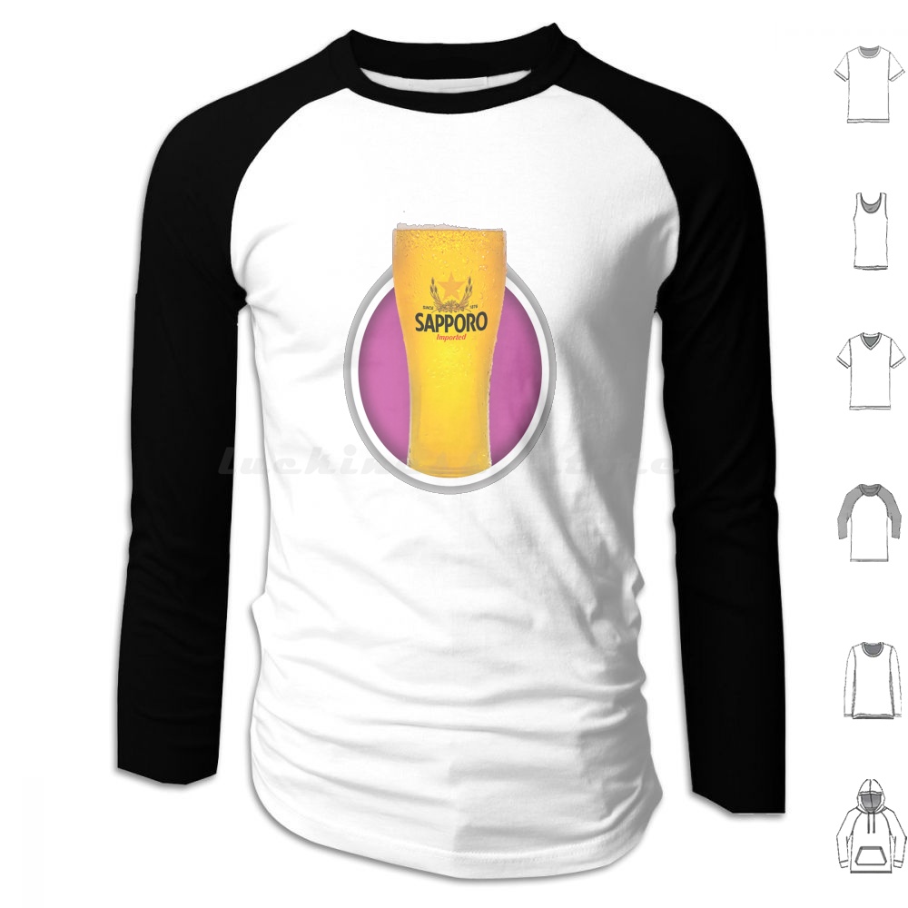 Sapporo Black Hoodie Cotton Lo - Wine Beer Best recension och pris