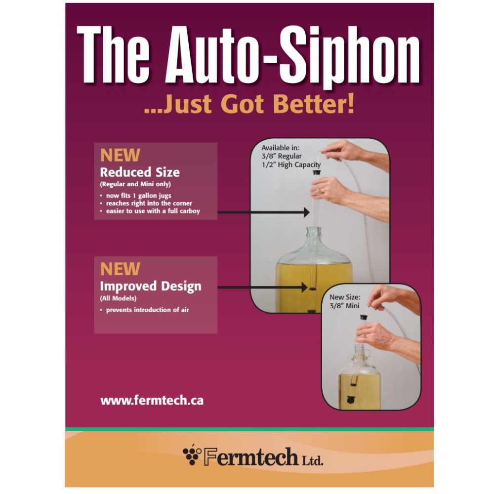Mini Auto-Siphon - Clear Sipho - Wine Beer And Mead recension och pris