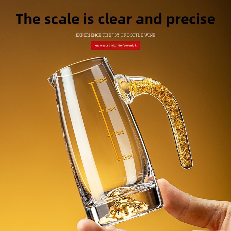 Crystal Glass Gold Foil Mounta - Wine Glass Set Crystal recension och pris