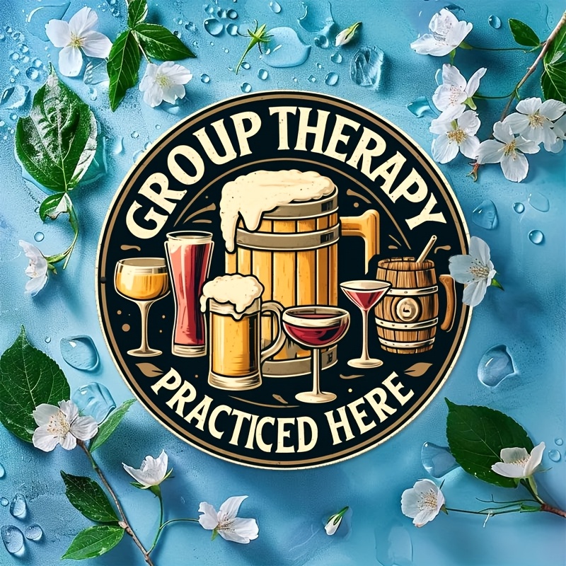 Vintage Group Therapy Practice - Beer And Wine Quote recension och pris