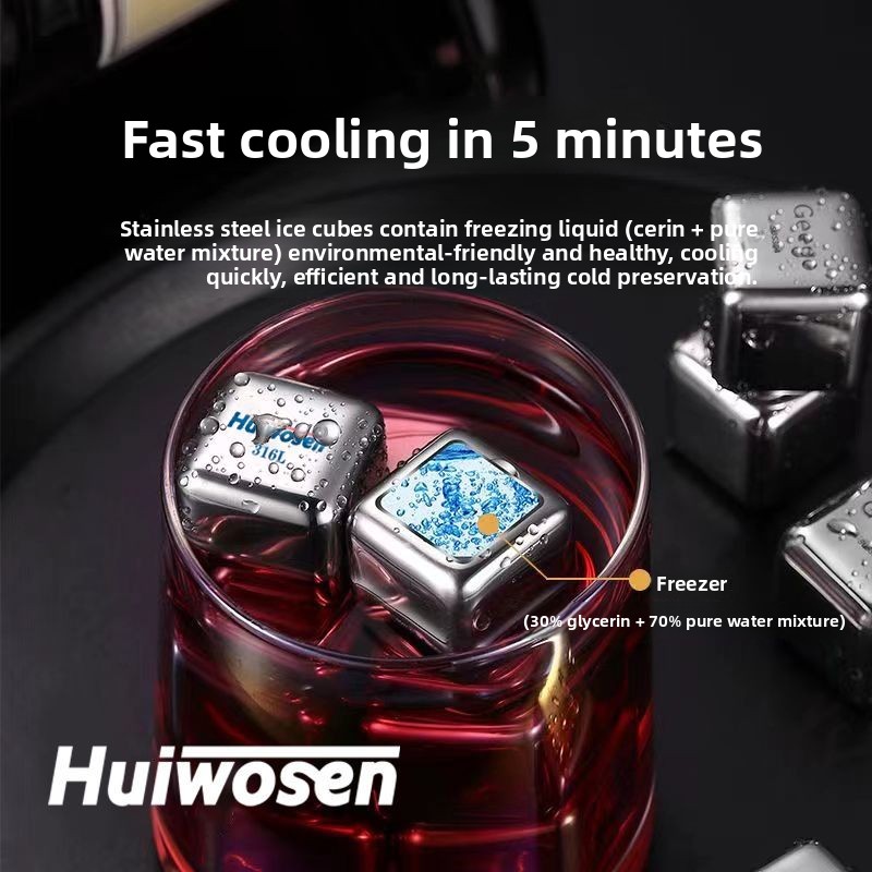 316 Stainless Steel Ice Cube R - Wine Whiskey Beer recension och pris