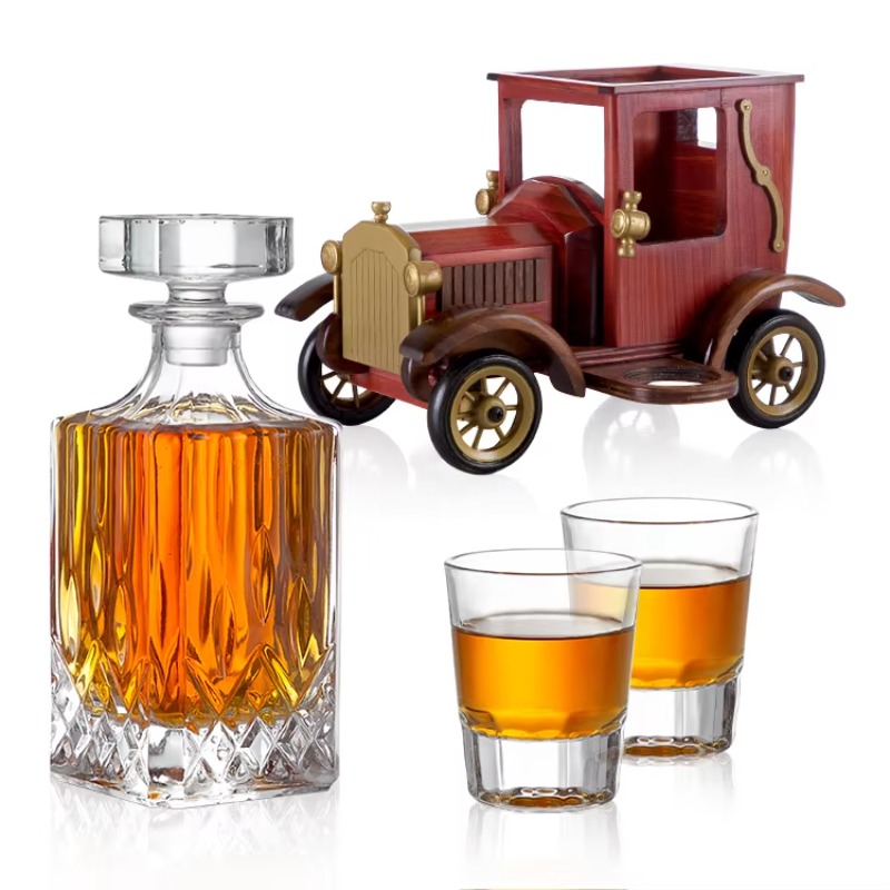 Modern Car Shaped Wine Decante - Wine Glass Set Crystal recension och pris