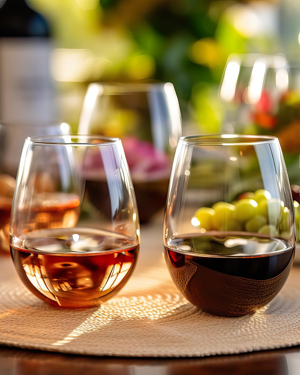 Stemless Wine Glasses Set of 4 - Wine Glass Set Crystal recension och pris